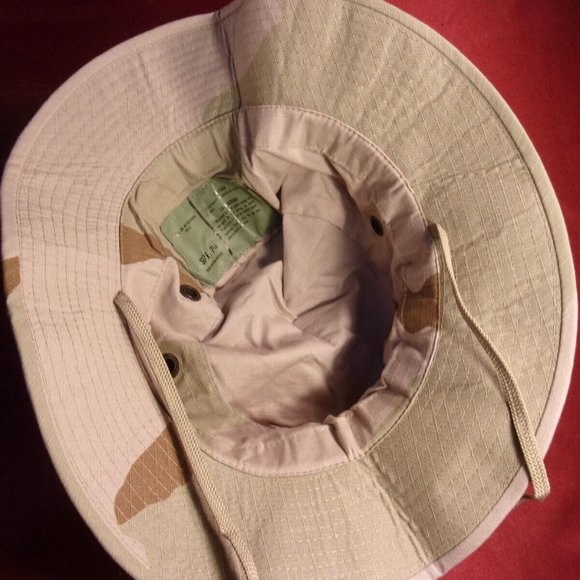 NEW MILSPEC DESERT DCU MILITARY HOT WEATHER TYPE II JUNGLE BOONIE HAT ALL SIZES - Picture 9 of 14